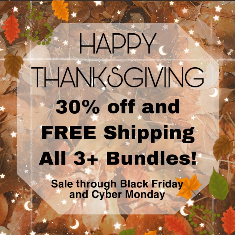 HAPPY THANKSGIVING SALE Black Friday Cyber Monday - Picture 1 of 1